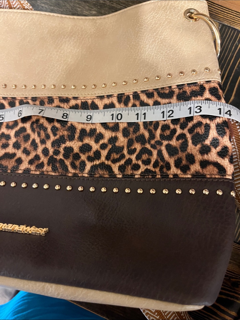 Montana West Leather Leopard Panel Crossbody - Picture 13 of 15